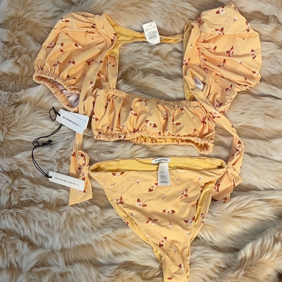 WeWoreWhat Yellow Flower Bikini - Picture 3 of 5
